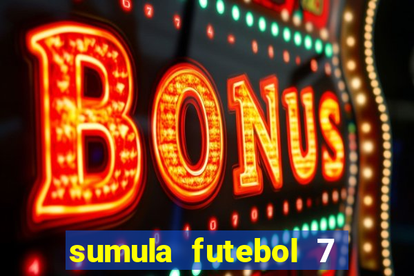 sumula futebol 7 society excel